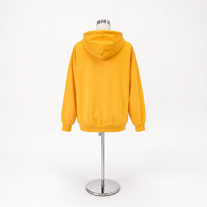 Parka/ハーフジップ裏起毛パーカー ST/No.22229 オレンジ 実物撮影 背面