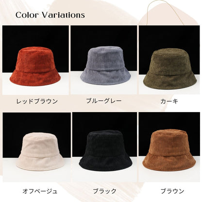 Hat/コーデュロイバケットハット ST/No.22241