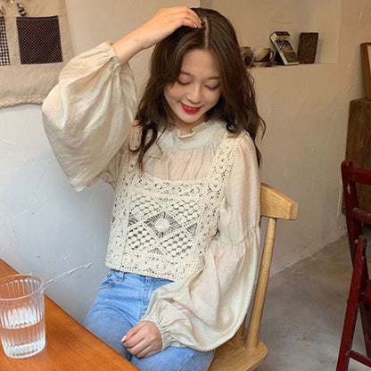 Tops/ナチュラルクロシェビスチェ ST/No.22242