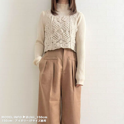 Tops/ナチュラルクロシェビスチェ ST/No.22242