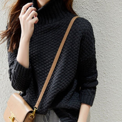 Knit/ざっくり編みタートルネックニット ST/No.22244