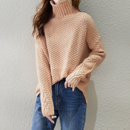 Knit/ざっくり編みタートルネックニット ST/No.22244