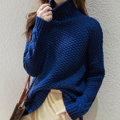 Knit/ざっくり編みタートルネックニット ST/No.22244