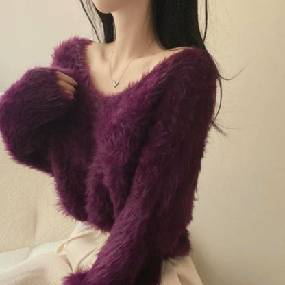 Knit/カラーフェザーヤーンニット ST/No.22245