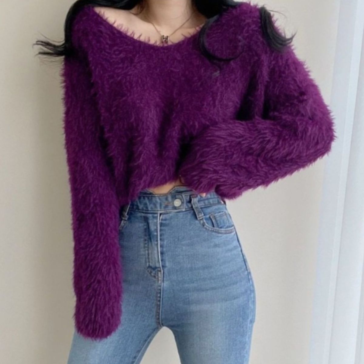 Knit/カラーフェザーヤーンニット ST/No.22245