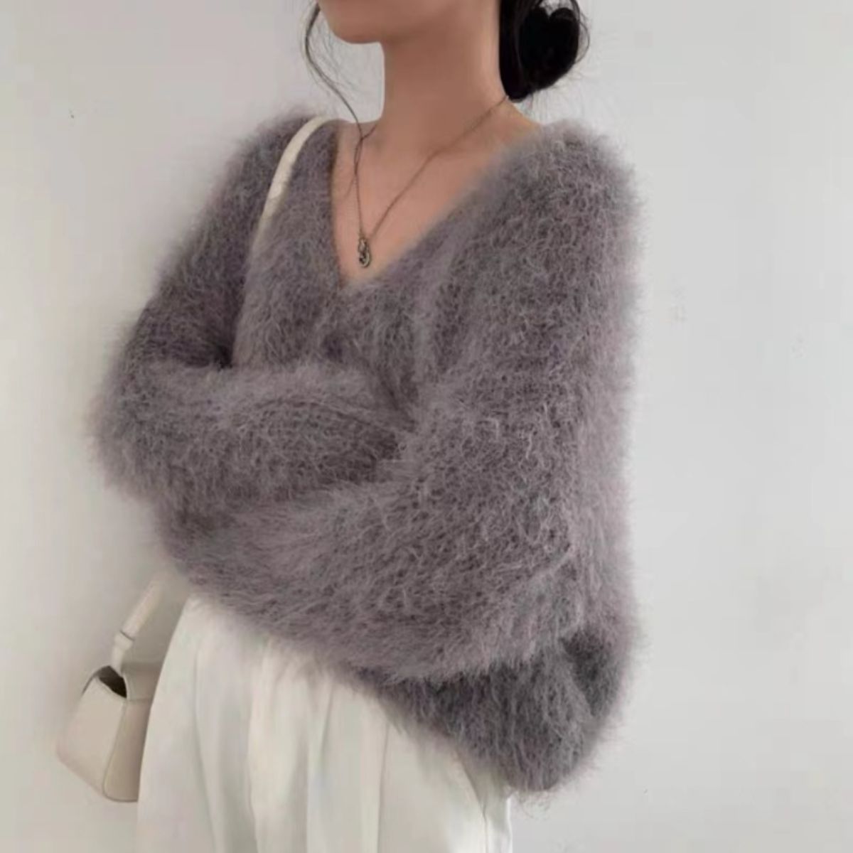 Tops/フェザーニットカーディガン ST/No.22246