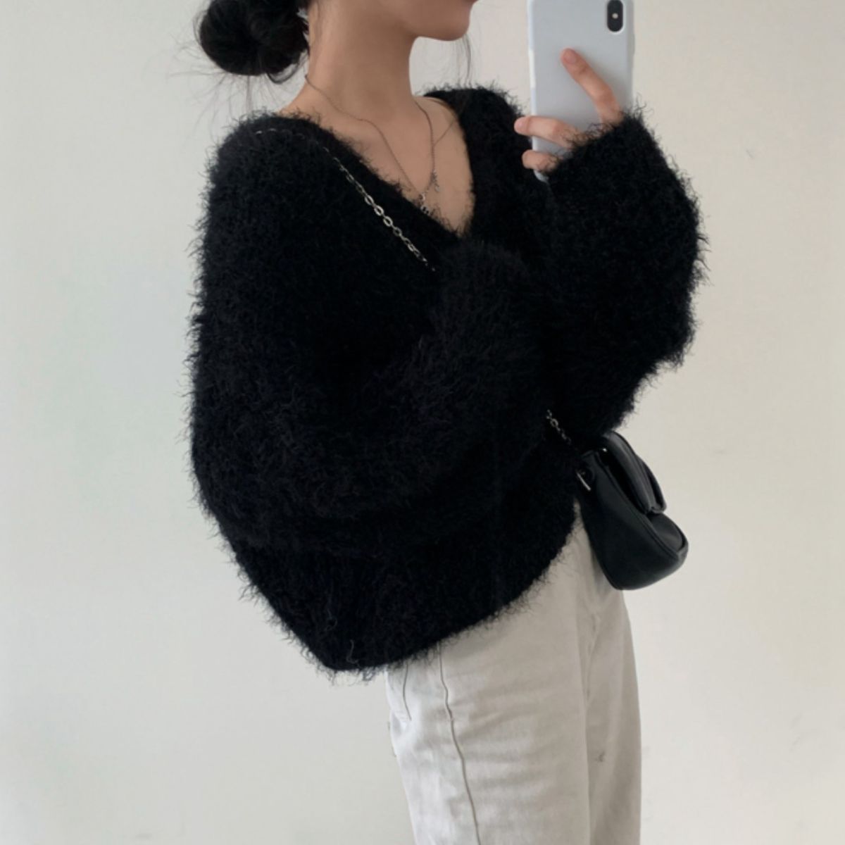 Tops/フェザーニットカーディガン ST/No.22246