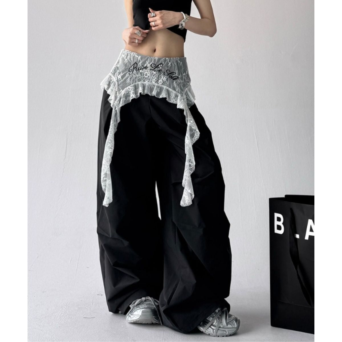 Pants/レースデザインワイドパンツ ST/No.22260