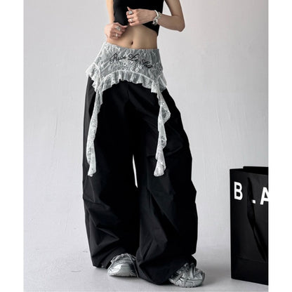 Pants/レースデザインワイドパンツ ST/No.22260