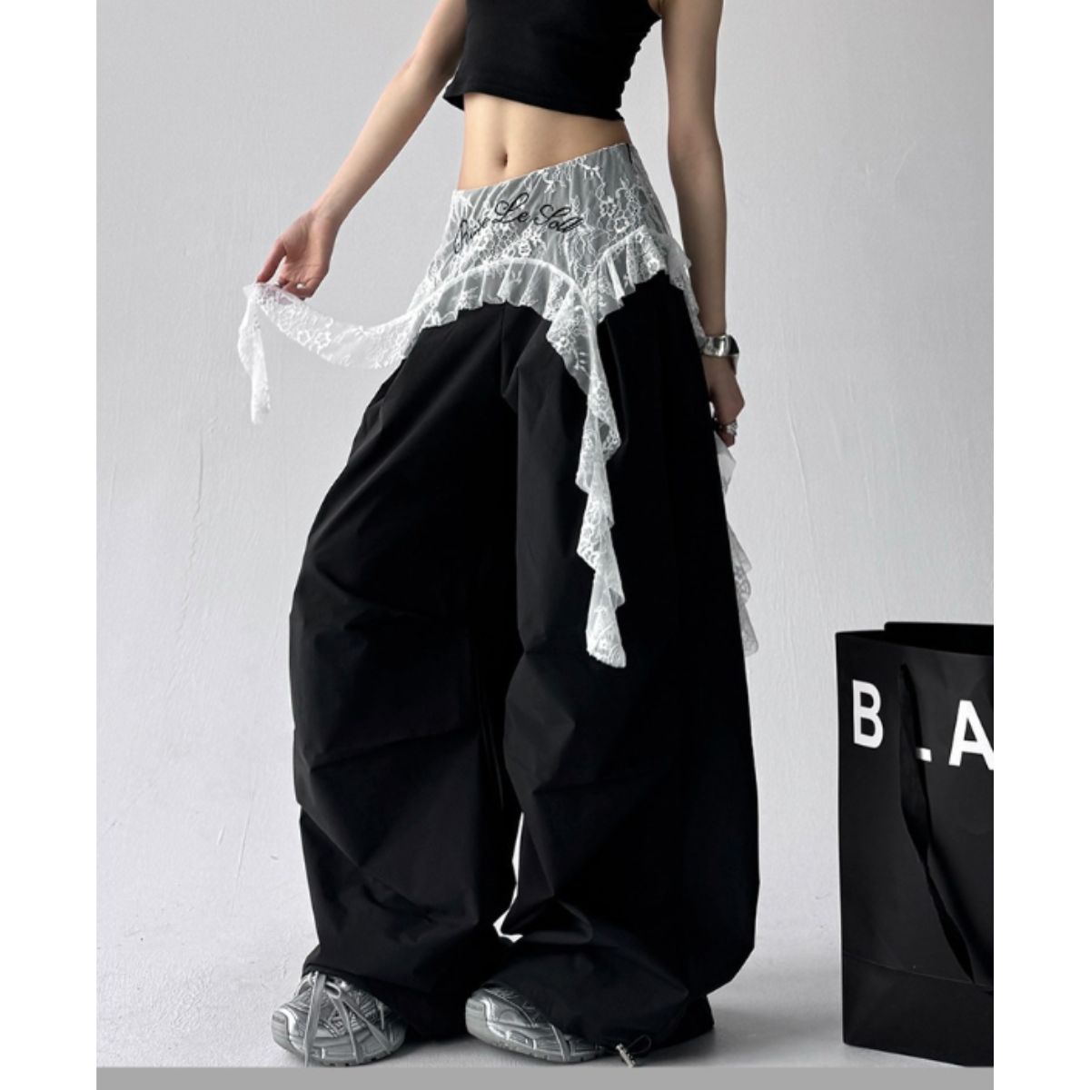 Pants/レースデザインワイドパンツ ST/No.22260