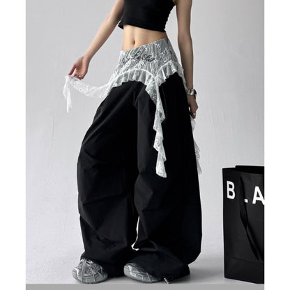 Pants/レースデザインワイドパンツ ST/No.22260