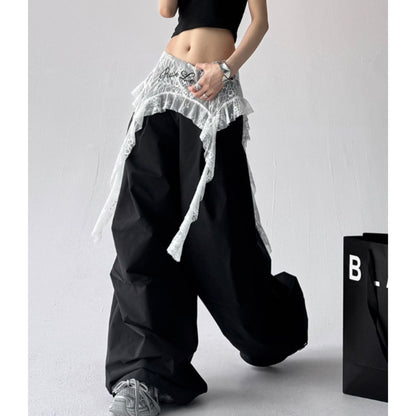 Pants/レースデザインワイドパンツ ST/No.22260