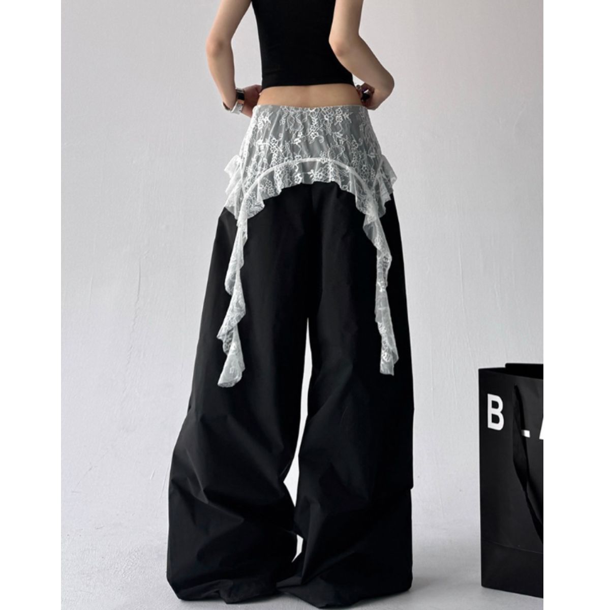 Pants/レースデザインワイドパンツ ST/No.22260