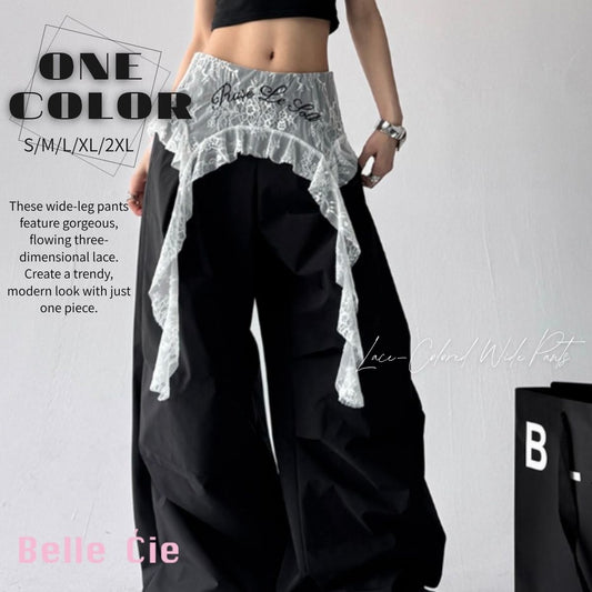 Pants/レースデザインワイドパンツ ST/No.22260