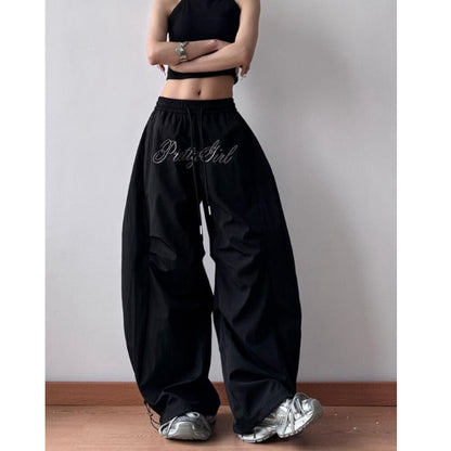 Pants/ロゴ刺繍ワイドパンツ ST/No.22262