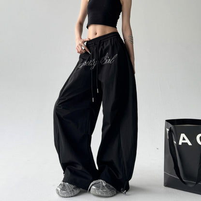 Pants/ロゴ刺繍ワイドパンツ ST/No.22262