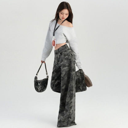 Pants/迷彩総柄ワイドパンツ ST/No.22263