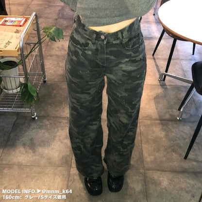 Pants/迷彩総柄ワイドパンツ ST/No.22263