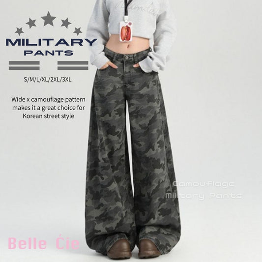Pants/迷彩総柄ワイドパンツ ST/No.22263