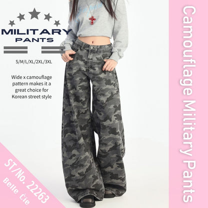 Pants/迷彩総柄ワイドパンツ ST/No.22263