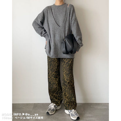 Pants/レオパードワイドパンツ ST/No.22264