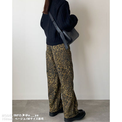Pants/レオパードワイドパンツ ST/No.22264