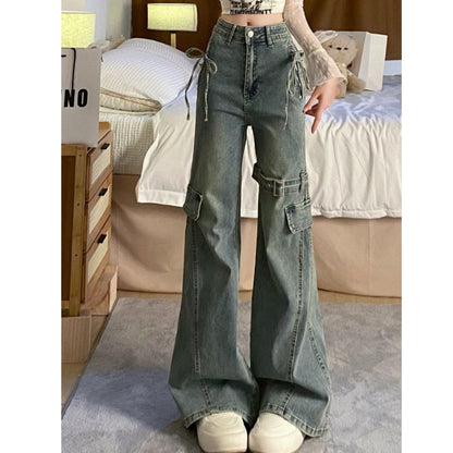 Pants/ベルトデザインフレアデニムパンツ ST/No.22269