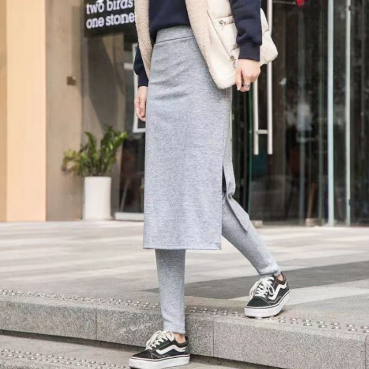 Pants/裏起毛スカートレギンス ST/No.22276