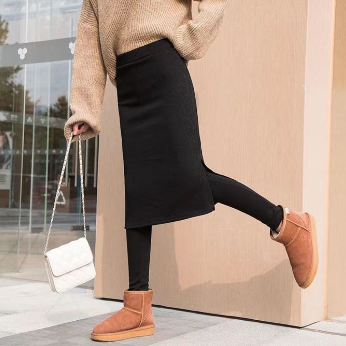 Pants/裏起毛スカートレギンス ST/No.22276