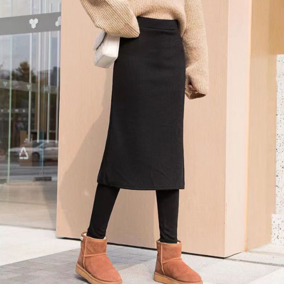 Pants/裏起毛スカートレギンス ST/No.22276