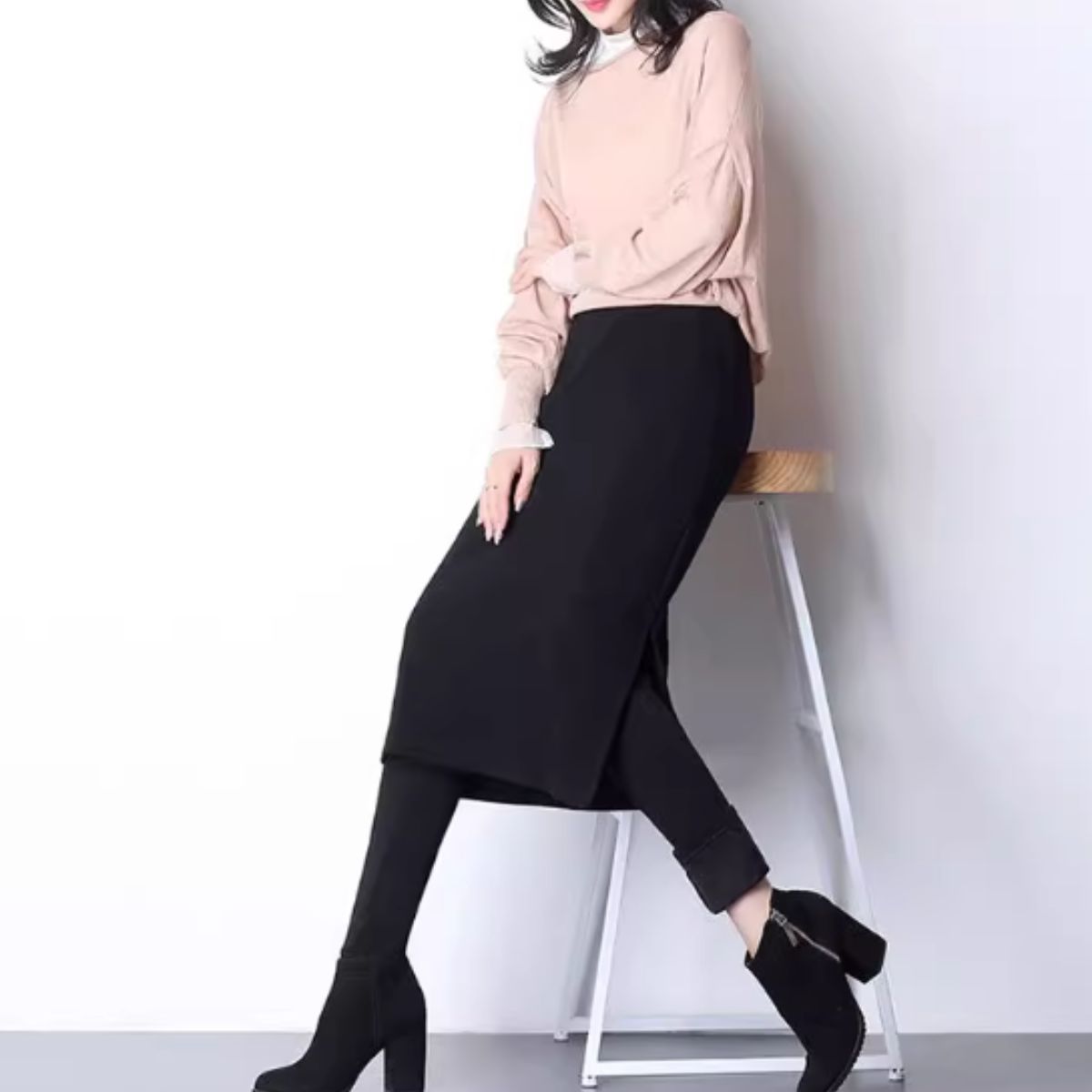 Pants/裏起毛スカートレギンス ST/No.22276