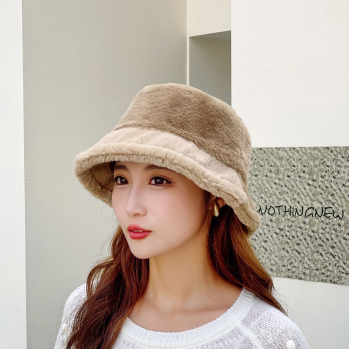 Hat/ファーバケットハット ST/No.22287