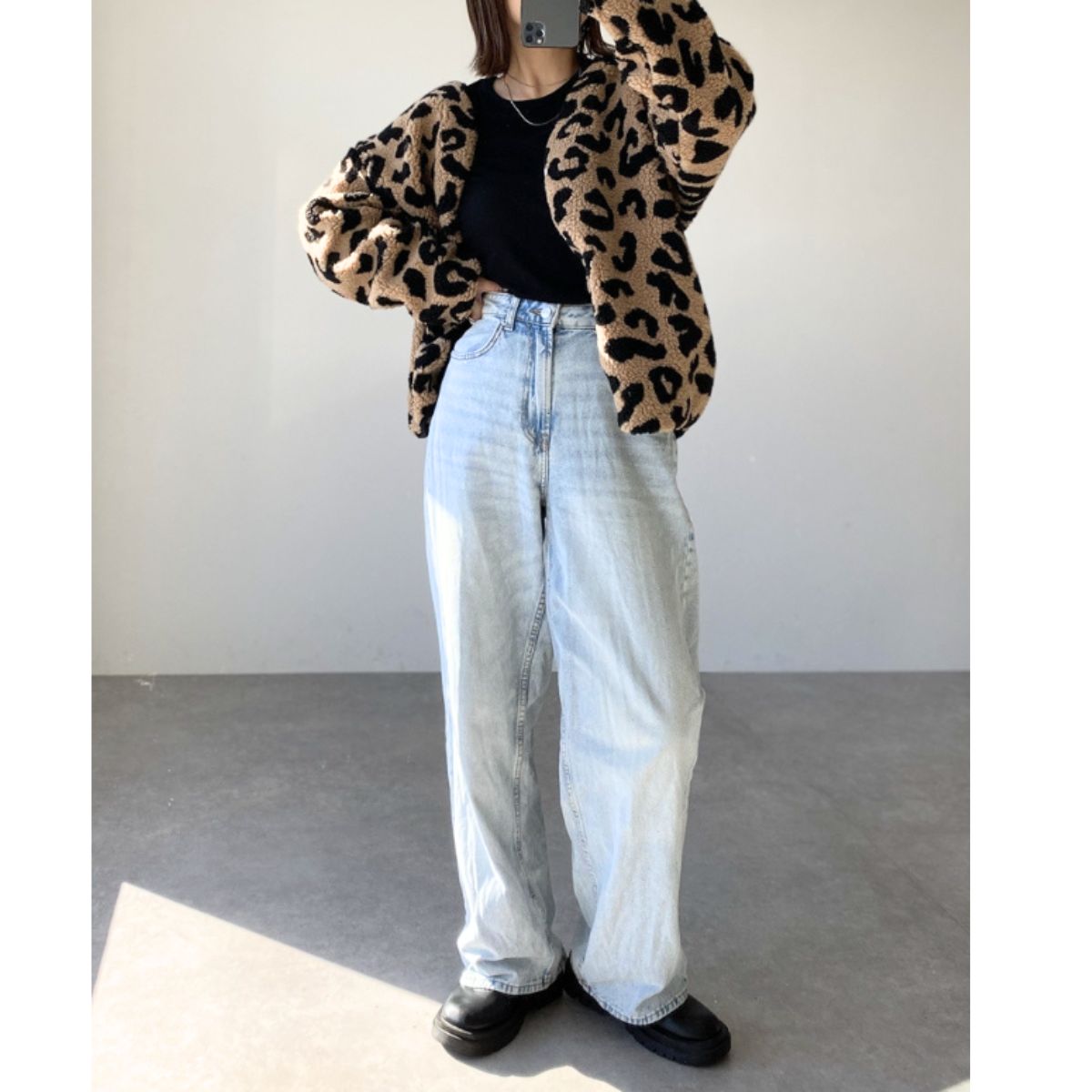 Outer/レオパードボアジャケット ST/No.22289