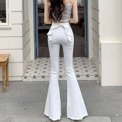 Pants/バックリボンフレアデニム ST/No.22293