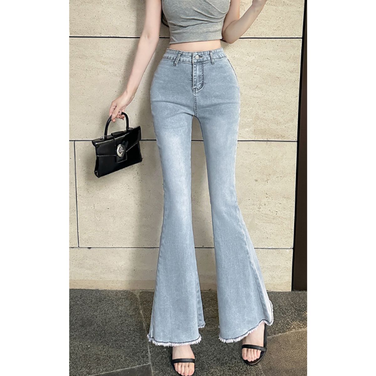 Pants/バックリボンフレアデニム ST/No.22293