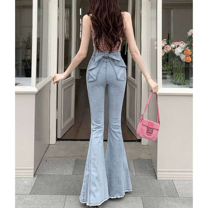 Pants/バックリボンフレアデニム ST/No.22293