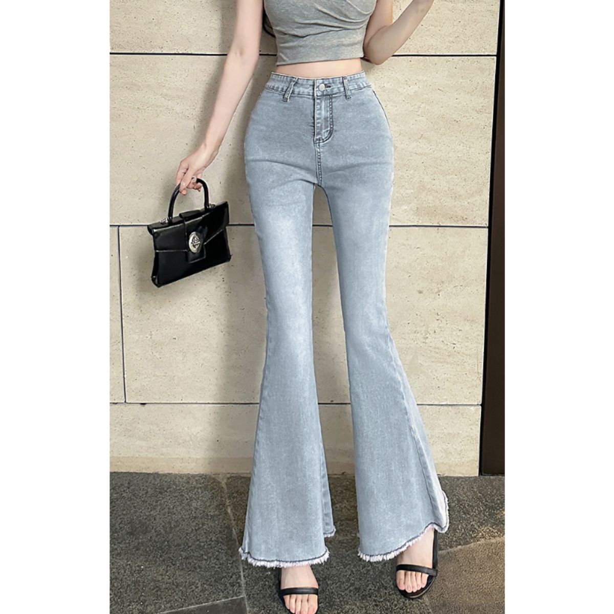 Pants/バックリボンフレアデニム ST/No.22293