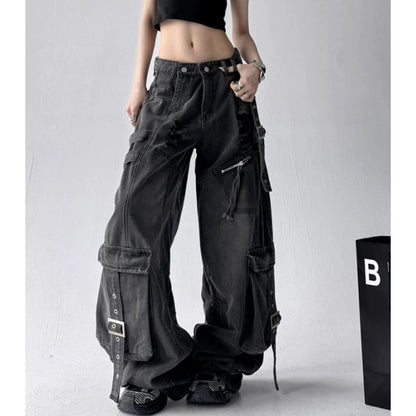 Pants/エッジラインワイドデニムパンツ ST/No.22296