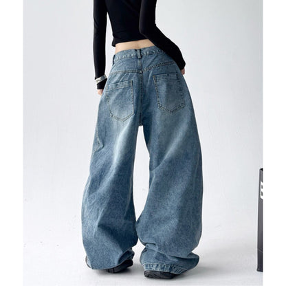 Pants/英字パッチワイドデニムパンツ ST/No.22297