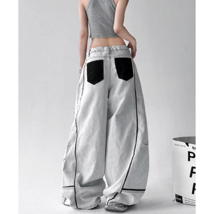 Pants/裏配色バイカラーデニムパンツ ST/No.22301