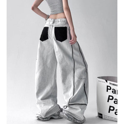 Pants/裏配色バイカラーデニムパンツ ST/No.22301