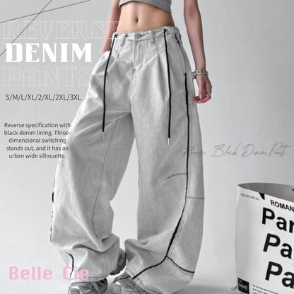 Pants/裏配色バイカラーデニムパンツ ST/No.22301