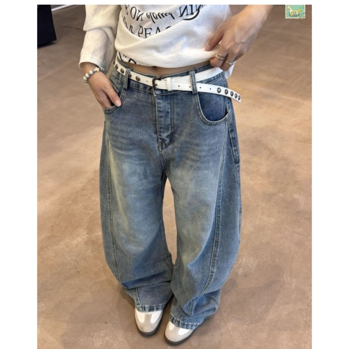 Pants/バックプリントデニムパンツ ST/No.22303