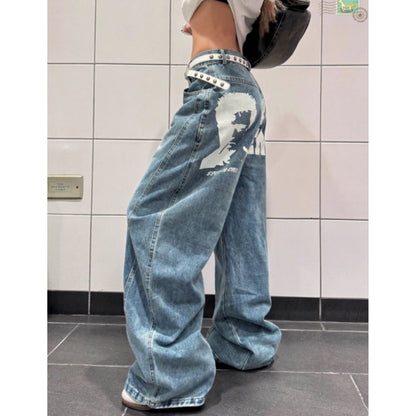 Pants/バックプリントデニムパンツ ST/No.22303