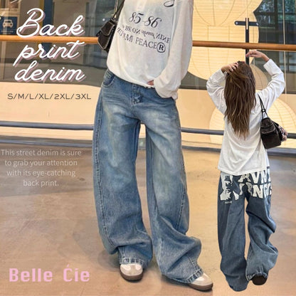 Pants/バックプリントデニムパンツ ST/No.22303