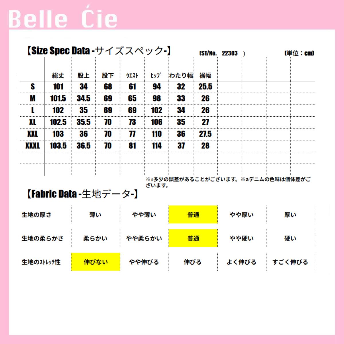 Pants/バックプリントデニムパンツ ST/No.22303