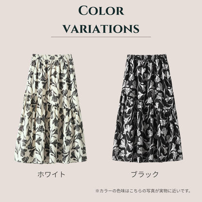 Skirt/花柄ティアードスカート ST/No.22311