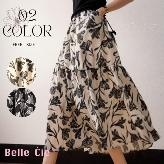 Skirt/花柄ティアードスカート ST/No.22311