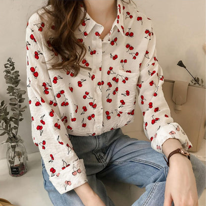 Shirts/チェリー総柄シャツ ST/No.22313