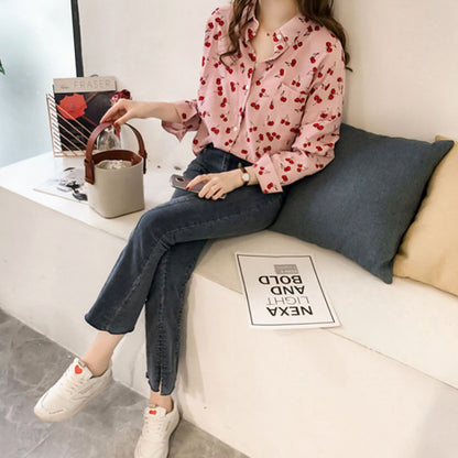 Shirts/チェリー総柄シャツ ST/No.22313